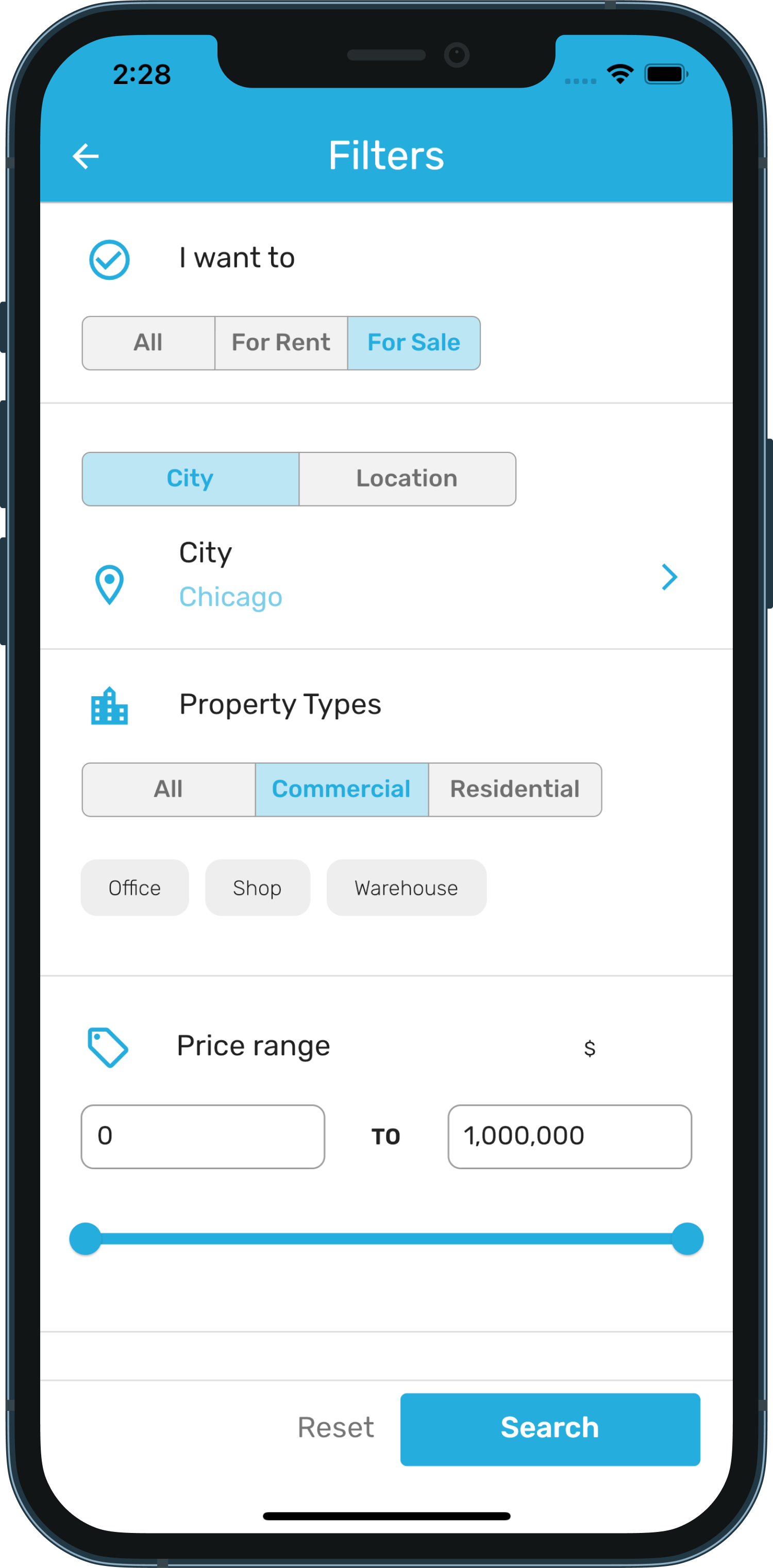Houzi Map View - Properties on Map