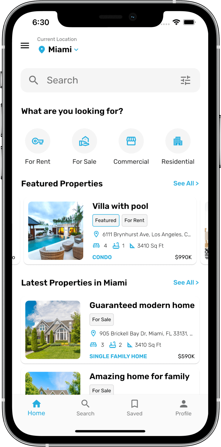 Houzi - Real Estate App for Realtors & Agencies - Houzez Integration